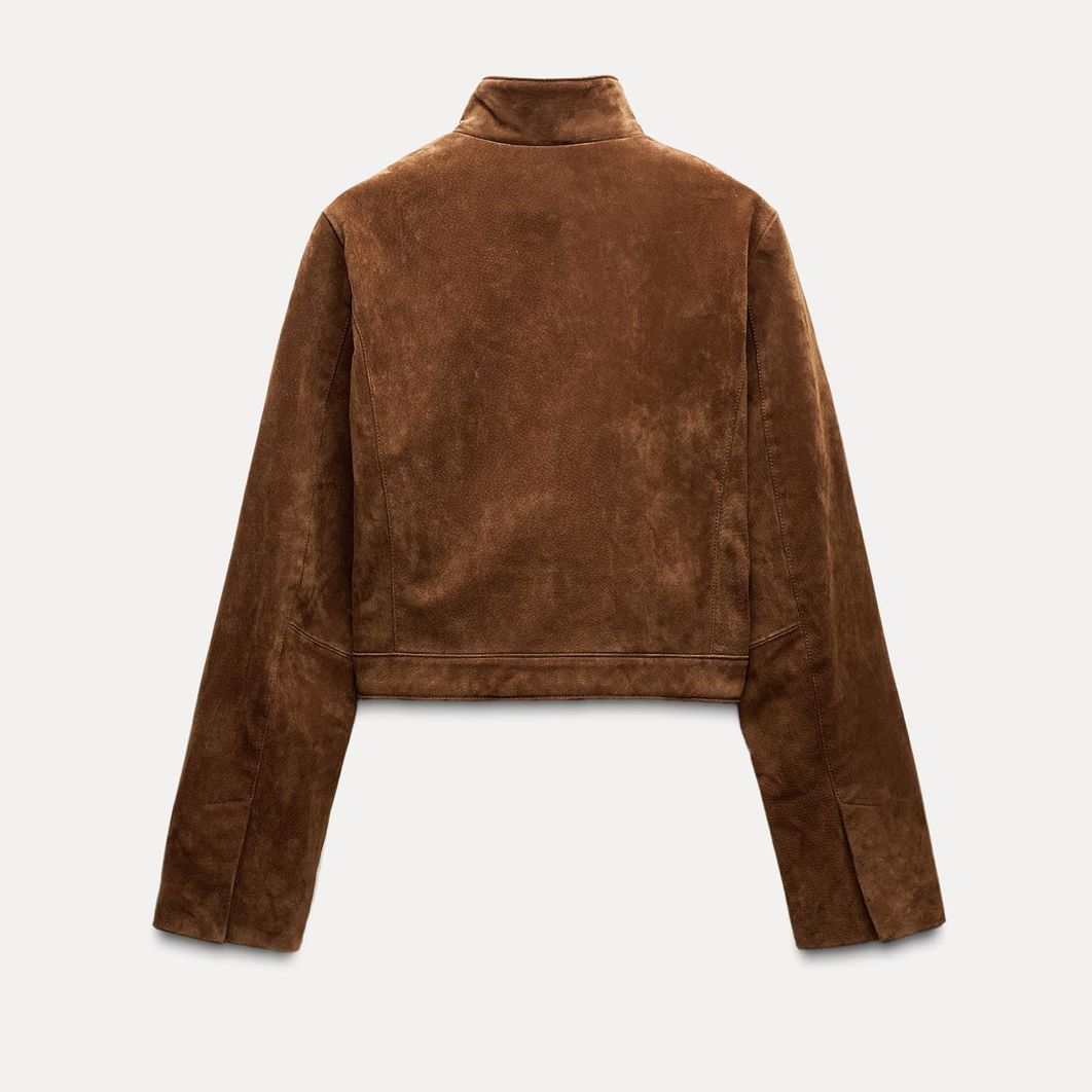 Virale Wildleder-Jacke - Lonissa