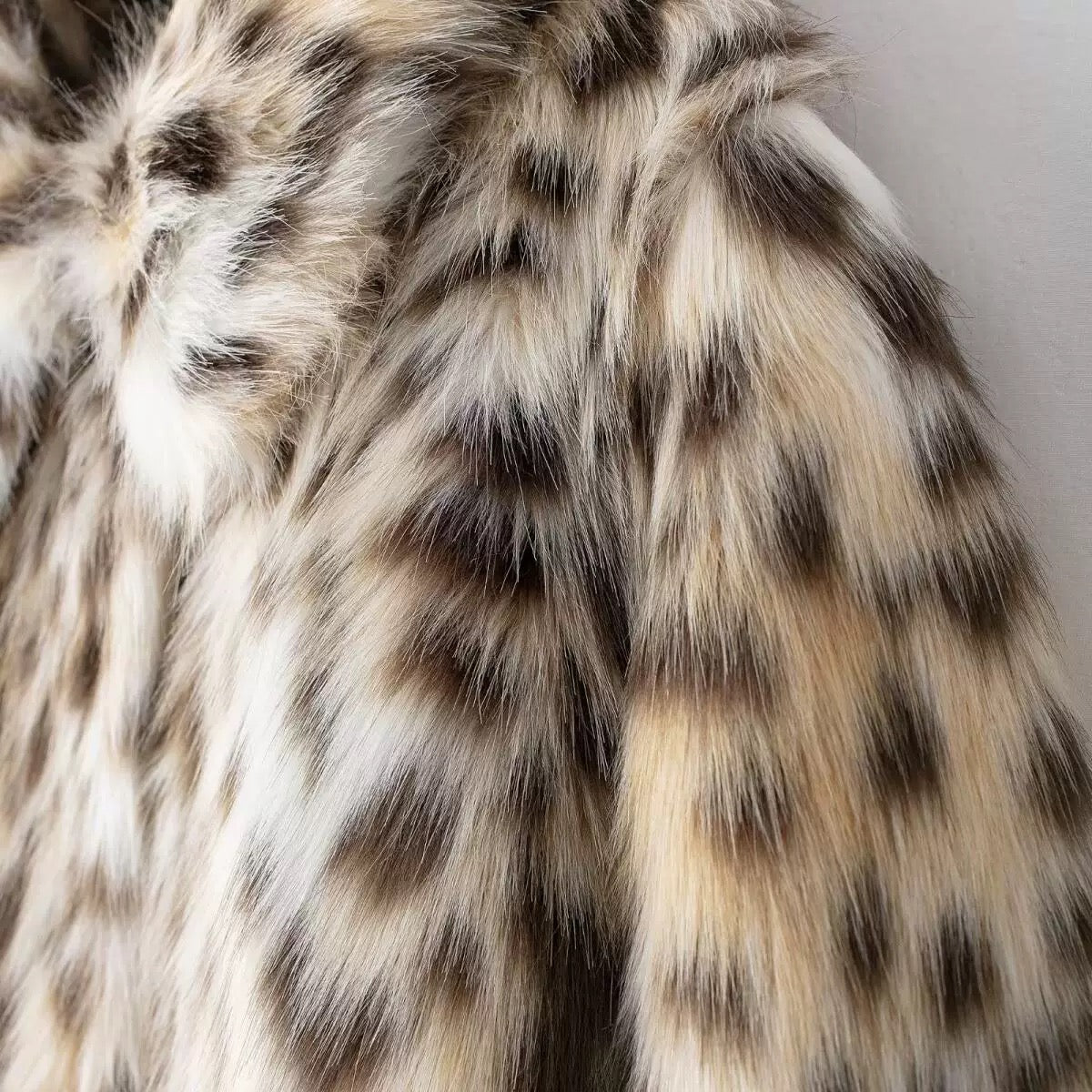 Leoparden Kunstfell Jacke - Lonissa