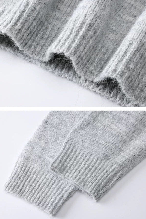 Lässiger Oversized-Pullover mit Kragen - Lonissa