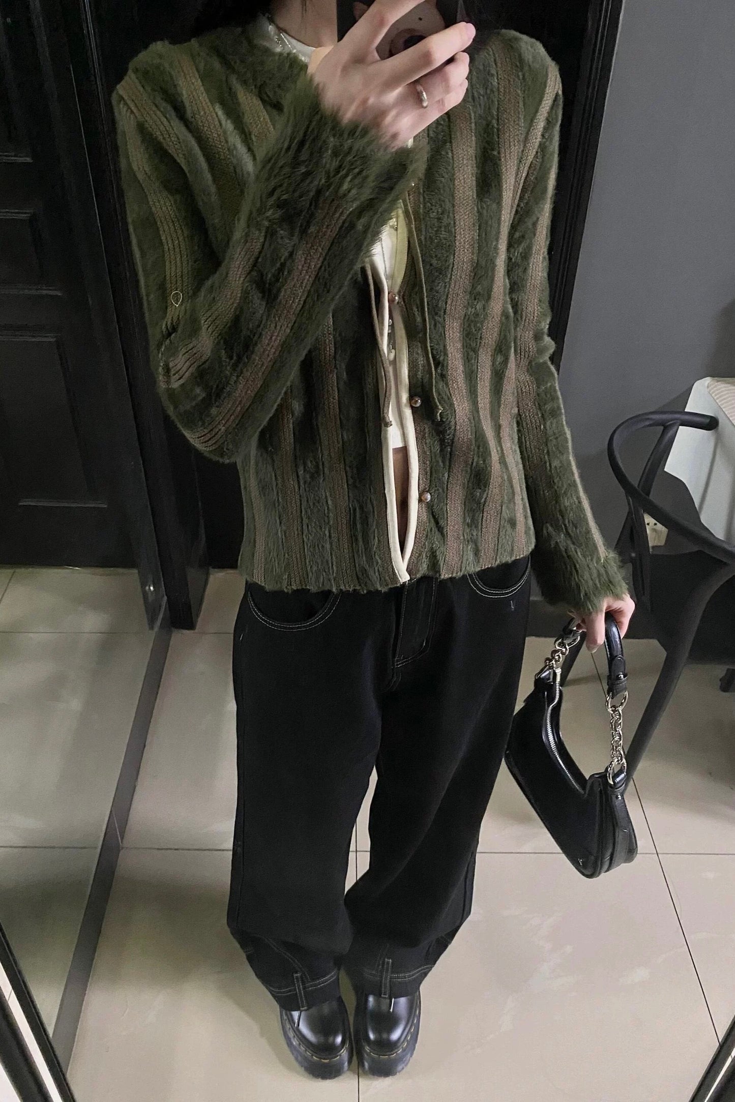 Leichte Jacke mit Mohair-Details - Lonissa