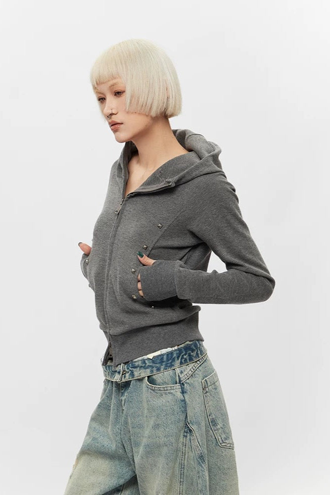 Streetwear Langarm Strickjacke - Lonissa