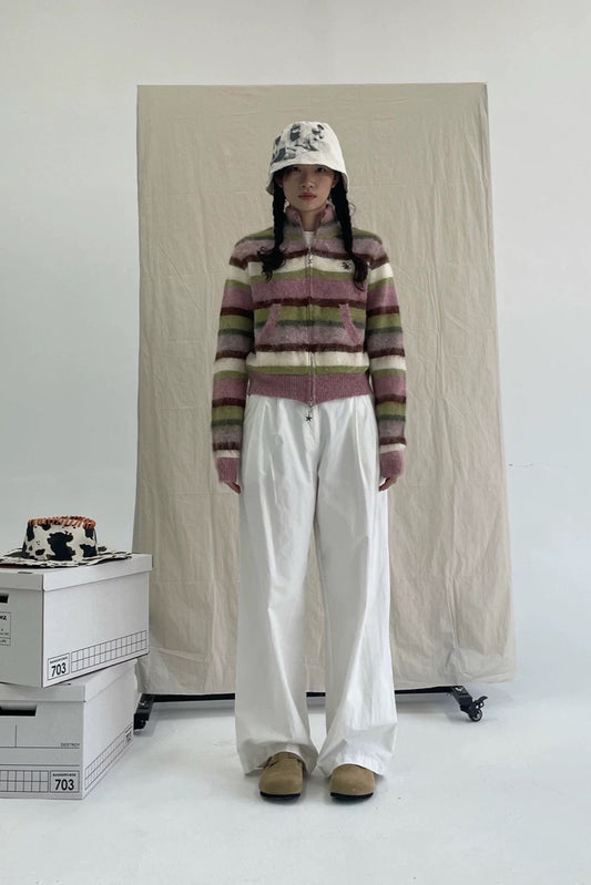 Mohair Jacke gestreift - Lonissa