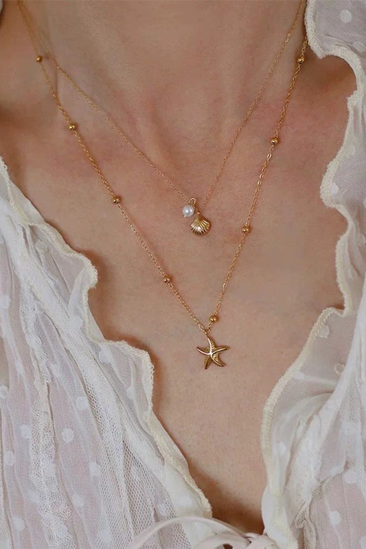 Muschel Ketten-Set - Lonissa