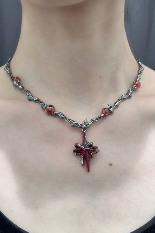 Rote Stern-Kette - Lonissa