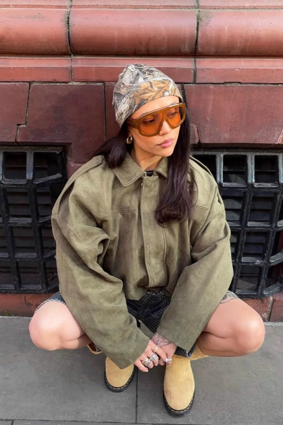 Wildleder Bomberjacke