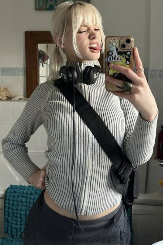 Vintage-Look Strickjacke - Lonissa